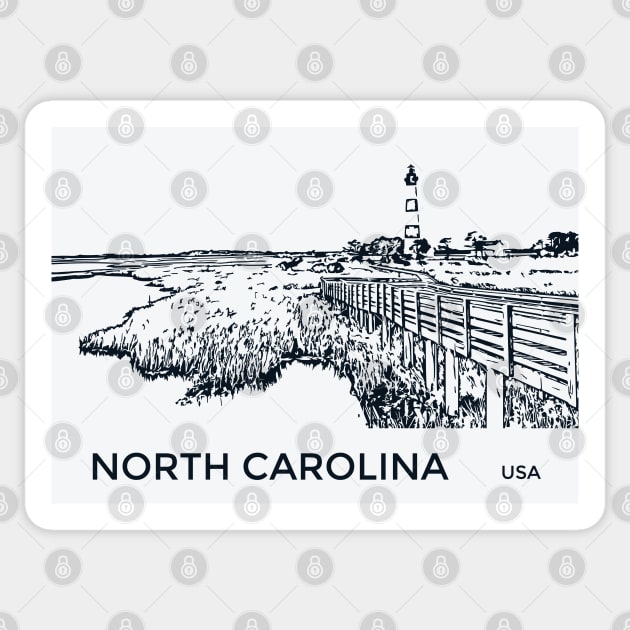North Carolina USA Sticker by Lakeric